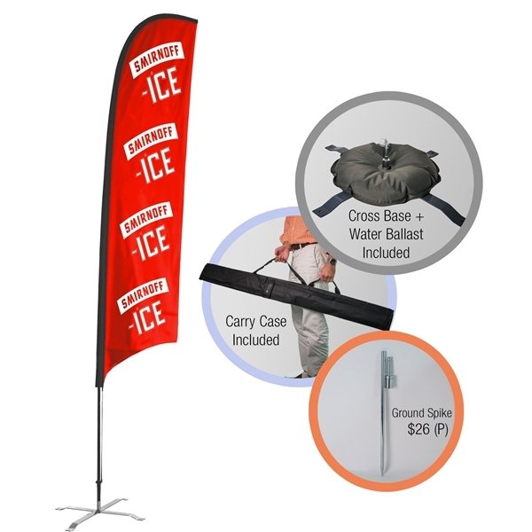 Promotional Bow Flag Banners (Single Sided)