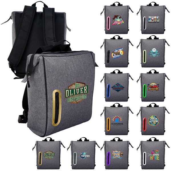 Promotional Oval Line Cooler Backpack