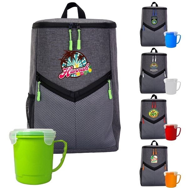 Promotional Victory Soup Backpack Cooler Set