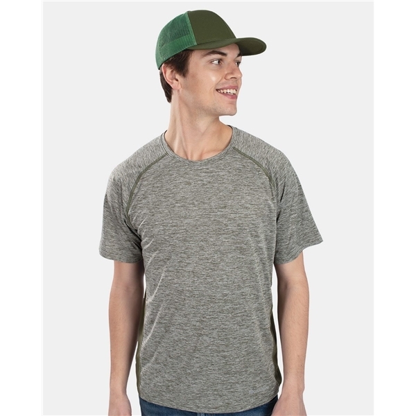 Holloway Electrify Coolcore T-Shirt Uomo, Maniche Raglan, Tessuto Traspirante Con Protezione Solare UPF 50+, Ideale Per L'Estate