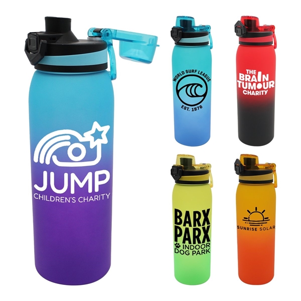 Promotional Halcyon 30 oz Ombre Sport Bottle, Full Color Digital