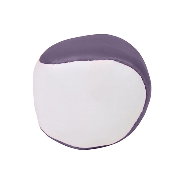 aerial view a purple 2 kickball footbag, image 2 of 2