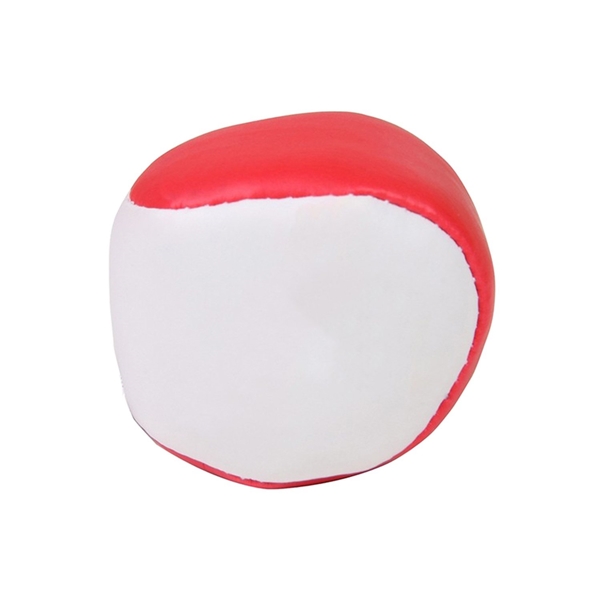 aerial view a red 2 kickball footbag, image 2 of 2