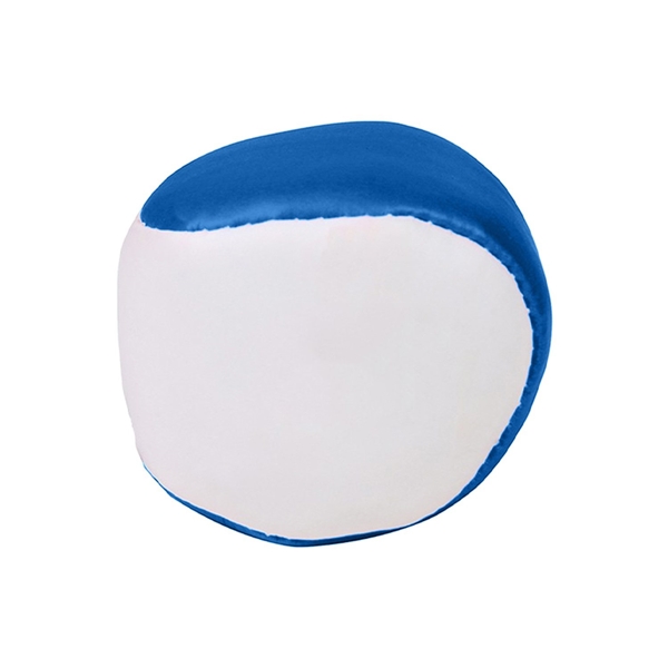 aerial view a royal blue 2 kickball footbag, image 2 of 2