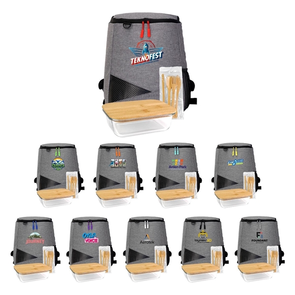 Promotional Bamboo Backpack Set