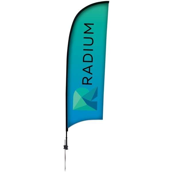 9' Premium Razor Sail Sign Kit (single-sided With Ground Spike)