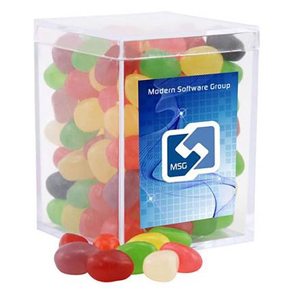 Promotional Small Acrylic Candy Box with Assorted Jelly Beans