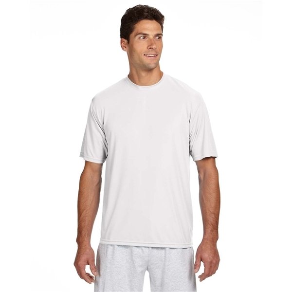 A4 Short - Sleeve Cooling Performance Crew - WHITE