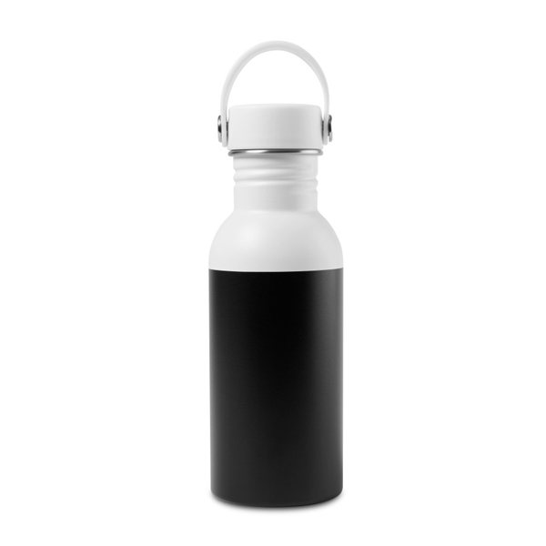 Arlo Colorblock Stainless Steel Hydration Bottle - 17 Oz. - White - Black