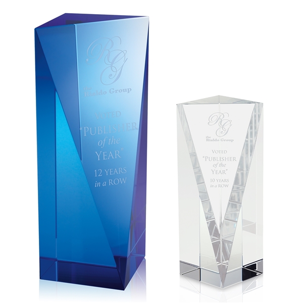 Atria Optical Crystal Award - 3x7x3 in