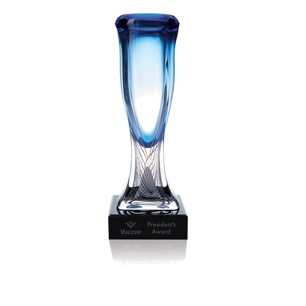 Jaffa Lead Crystal Azul Vase
