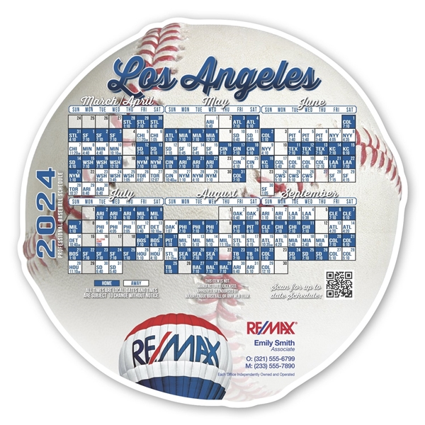 Promotional Baseball Schedule