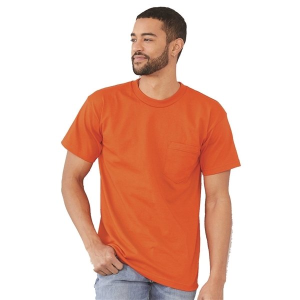 Bayside Short Sleeve T - shirt with a Pocket - Colors