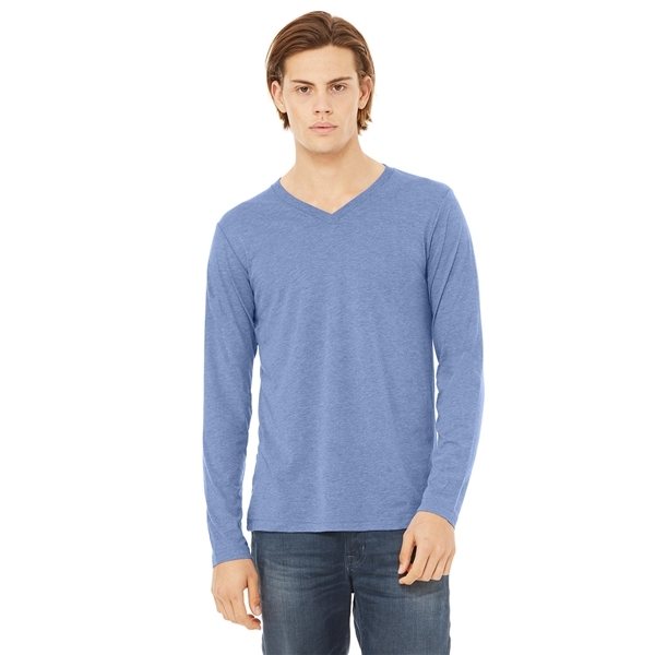 BELLA + CANVAS Jersey Long - Sleeve V - Neck T - Shirt - 3425 - COLORS