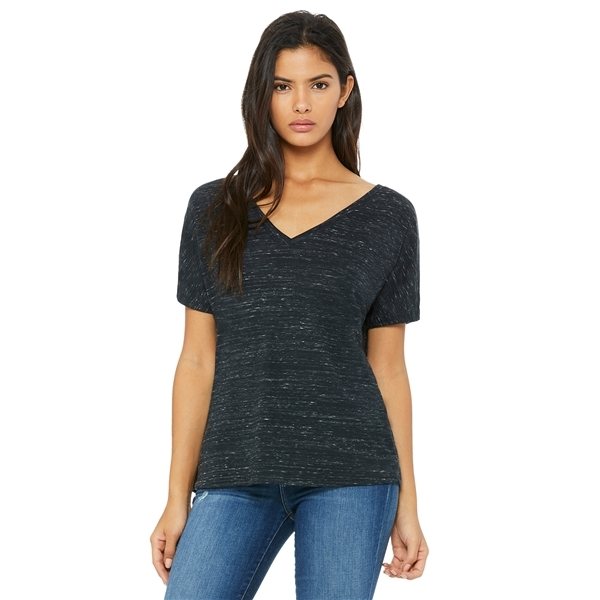 BELLA + CANVAS Slouchy V - Neck T - Shirt - 8815 - MARBLES