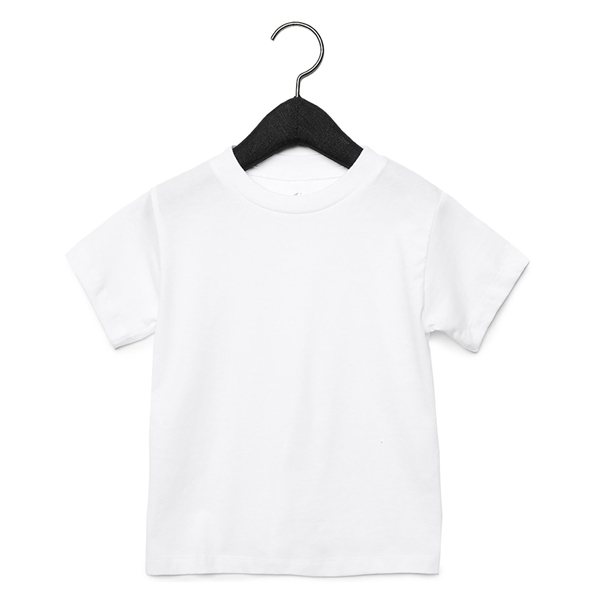 Bella + Canvas Toddler Jersey Short - Sleeve T - Shirt - 3001t - WHITE