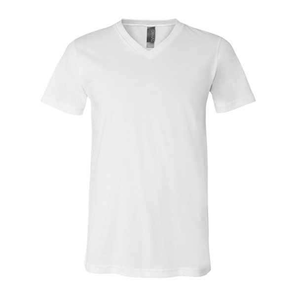 Bella + Canvas - Unisex Short Sleeve V - Neck Jersey T - Shirt - 3005 - WHITE