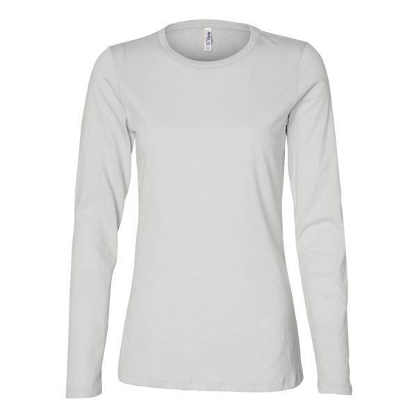 Bella + Canvas - Womens Relaxed Long Sleeve Jersey Tee - 6450 - WHITE
