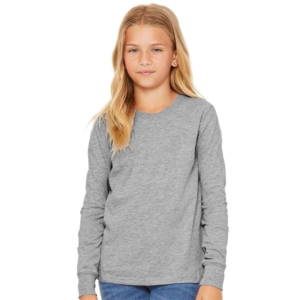 Bella + Canvas - Youth Long Sleeve Jersey Tee - 3501y - TRIBLEND