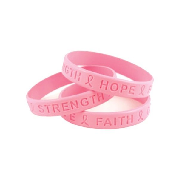 Breast Cancer Awareness Printed Silicone Wristband