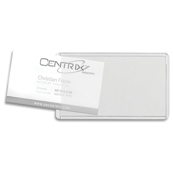 Brushed Aluminum Slip - In Pocket Luggage Tag