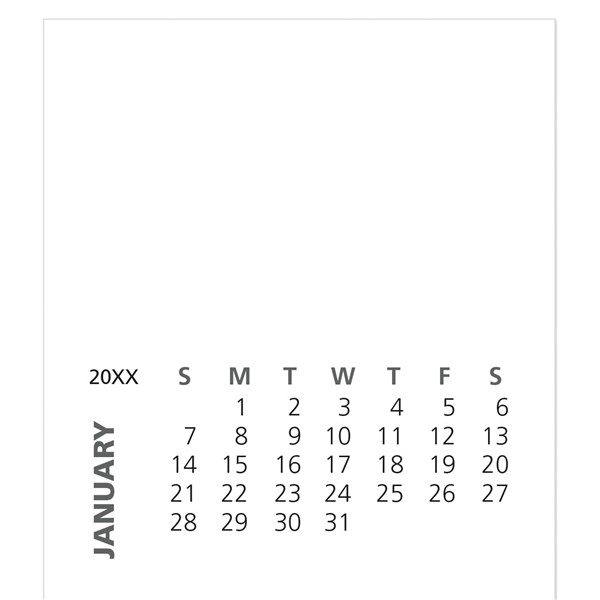 Business Card Magnet with 12- Sheet Calendar