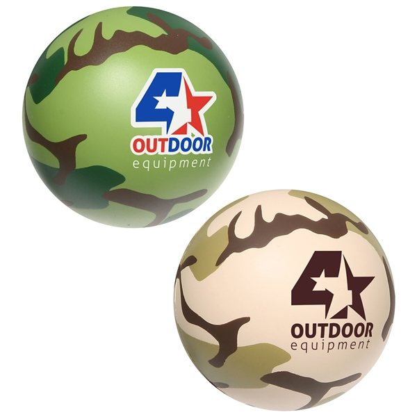 Camouflage Stress Ball - Stress Relievers