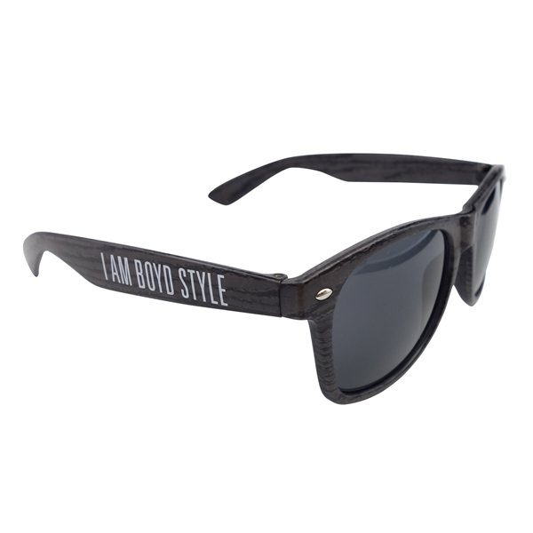 Charcoal Wood Tone Miami Sunglasses