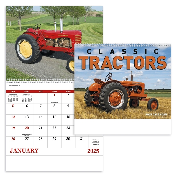 13 Month Classic Tractor Calendar