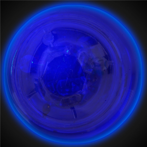Clear w / Blue LED Flashballs