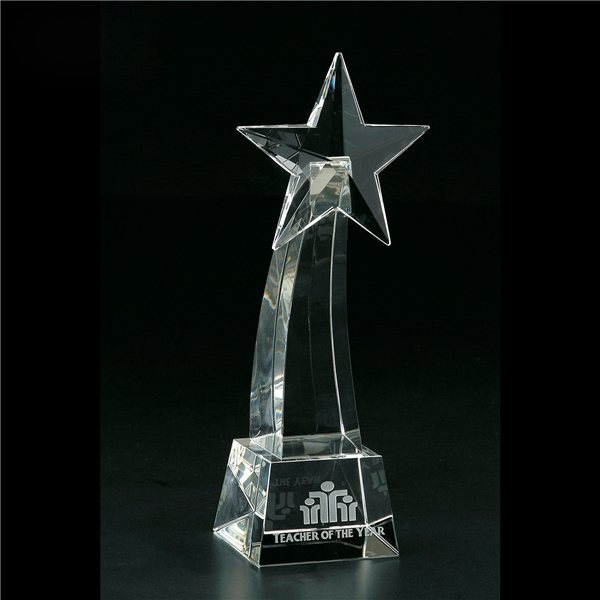 Clearaward Vega Medium Optical Crystal Award - 4x10x3 in