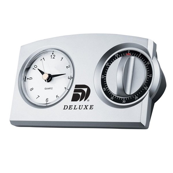 Analog Clock with Mechanical Timer