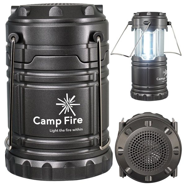 Light Speaker Lantern Black, Bluetooth