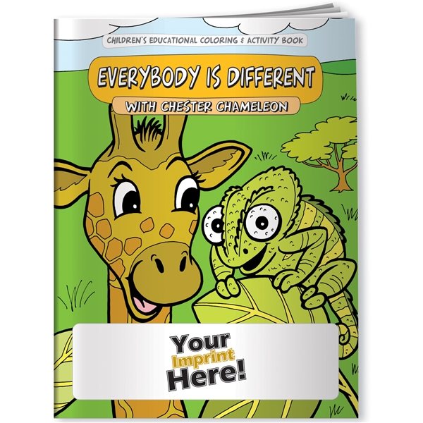 Coloring Book - Differences, Everybody Is Different With Chester Chameleon