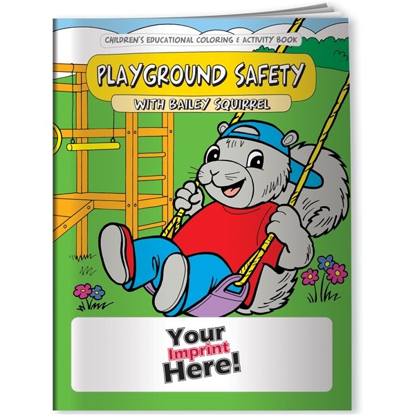 Coloring Book - Playground Safety With Bailey Squirrel
