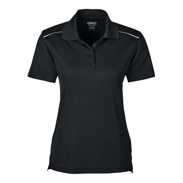 CORE365 Ladies Radiant Performance Piqu Polo with Reflective Piping