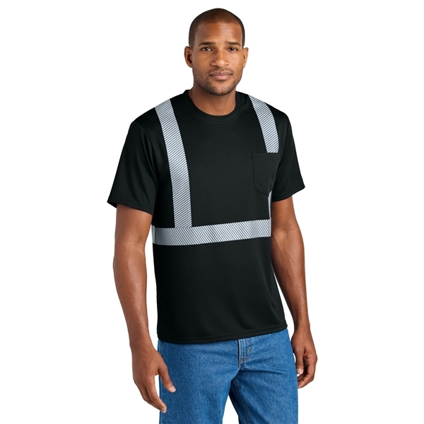 CornerStone(R) Enhanced Visibility Segmented Tape Tee