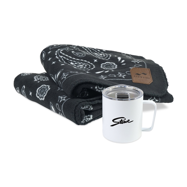 Cuddle Time Gift Set - Slowtide(R) Paisley Park Blanket and MiiR(R) Camp Cup