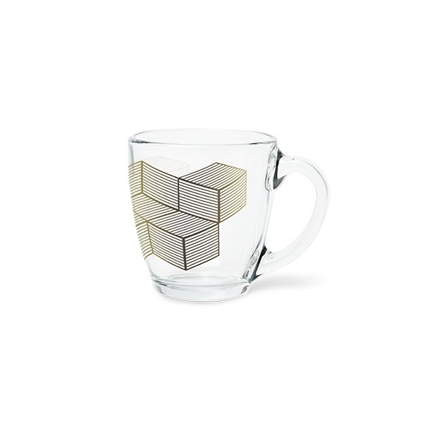 Curved Glass Decal Mug
