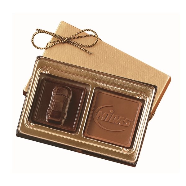 Custom Chocolate Squares Gift Box (1 1/4 Oz)