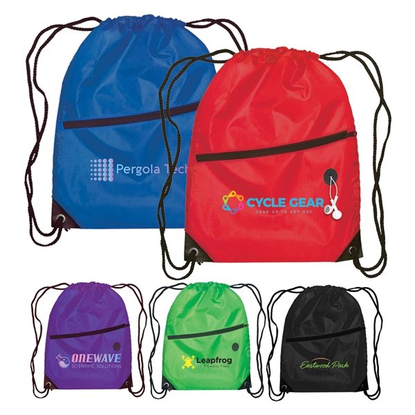 Daypack - Drawstring Backpack - 210D Polyester - ColorJet