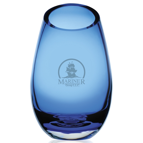 Decorative Cairo Blue Glass Vase