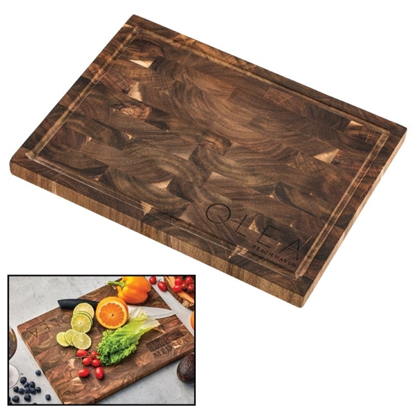Promotional Deluxe Acacia Wood Cutting Board Butcher Block