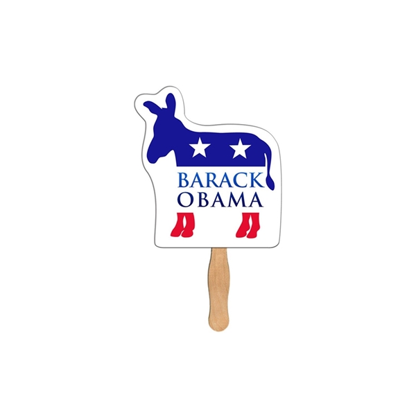 Donkey Auction Hand Fan Full Color - Paper Products