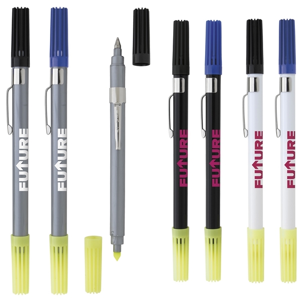 Personalized Pens with Highlighter and Stylus -175 Pack Bulk-Free