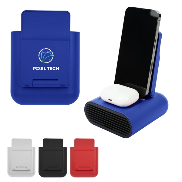 Promotional Duet Wireless Charger With Speaker & Phone Stand