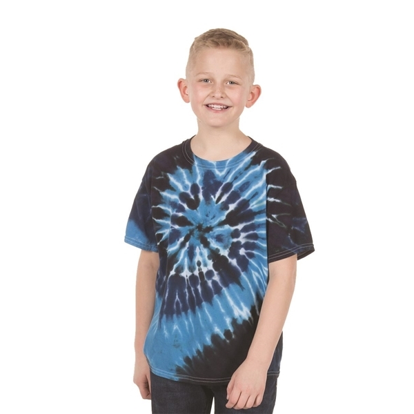 Dyenomite - Youth Multicolor Spiral T - Shirt - COLORS