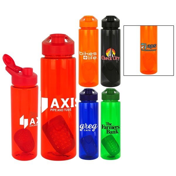 Easy Pour 24 oz Colorful Bottle With Floating Infuser