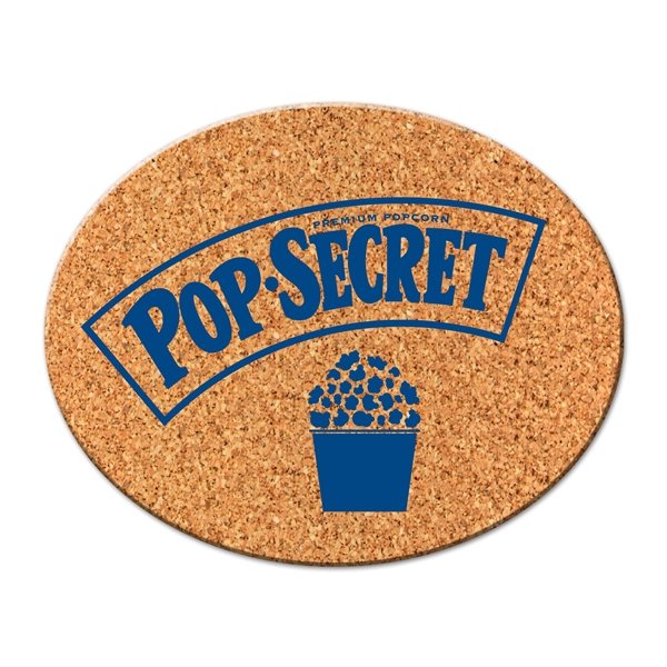 Eco - Friendly Oval Cork Coaster