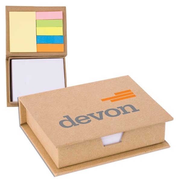 Eco - Recycled Memo Case With Sticky Notes